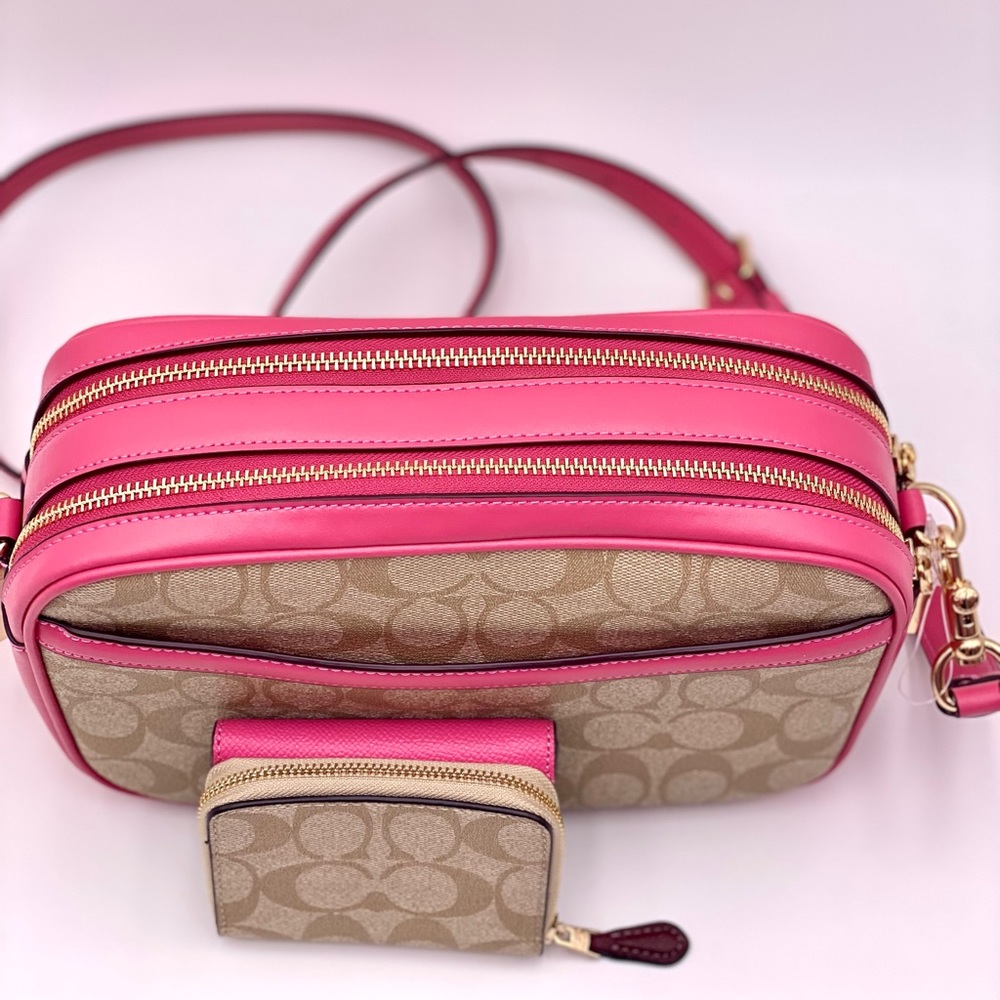 COACH JES CROSSBODY IN SIGNATURE CANVAS AND Wallet - Picture 6 of 15